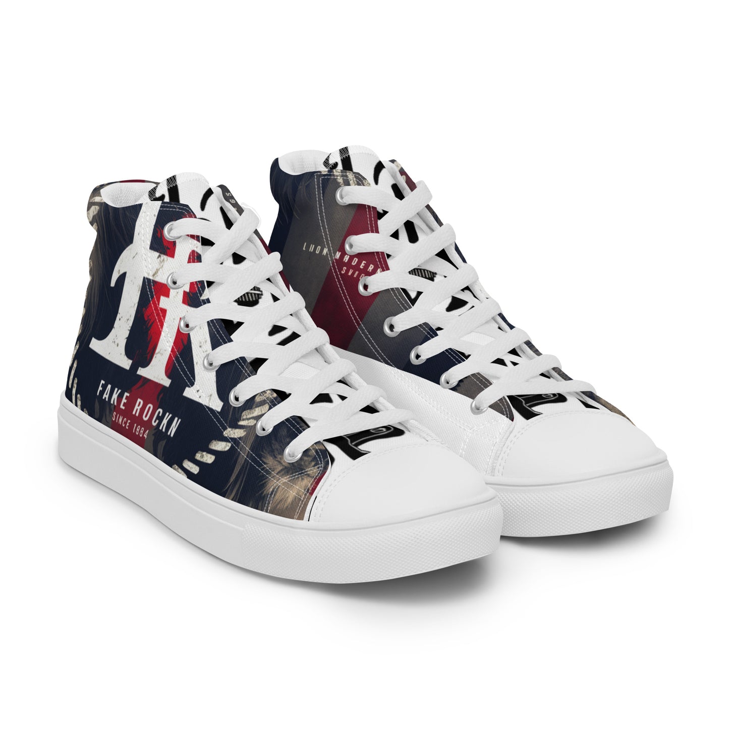 Men’s high top canvas shoes