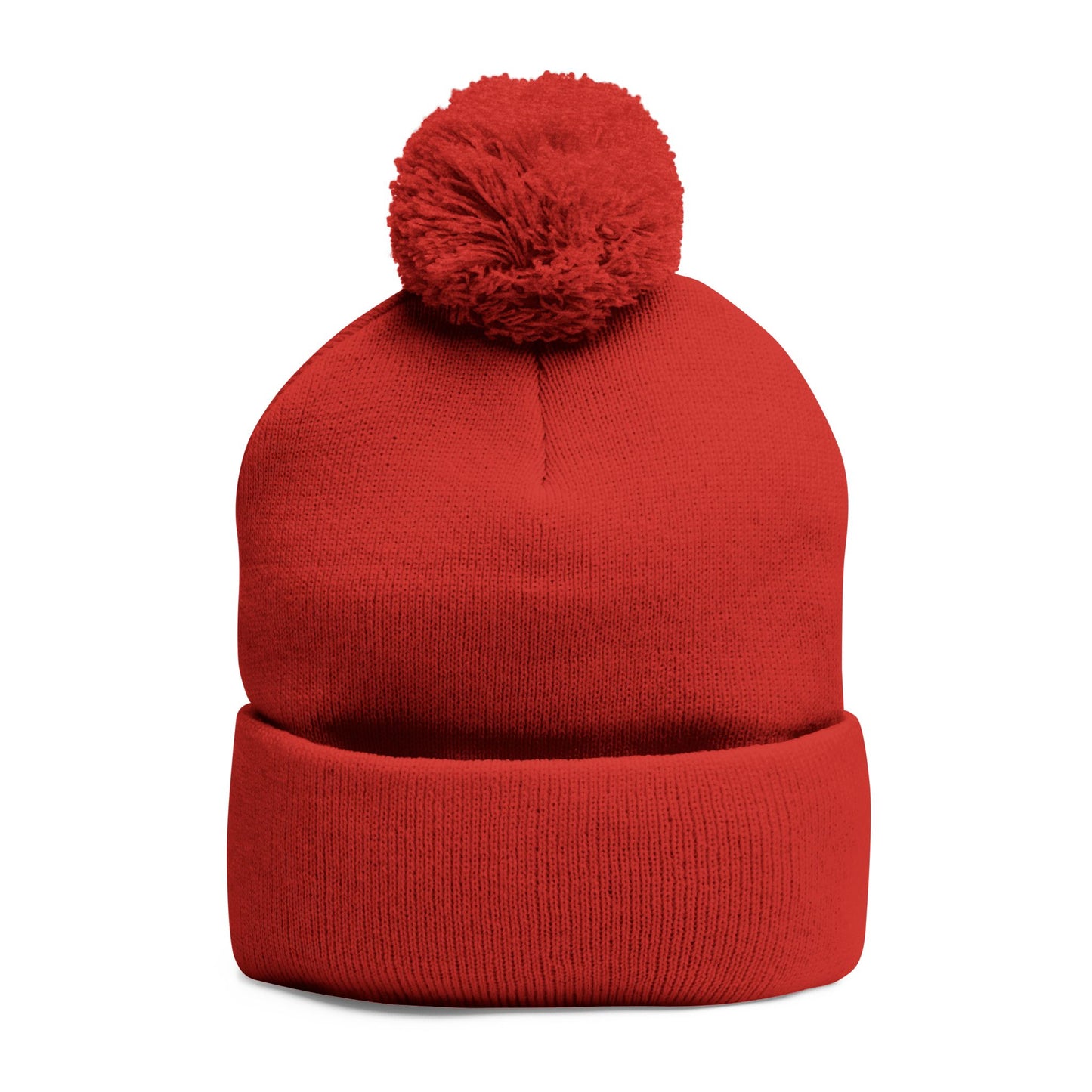 Pom-Pom Knit Cap (Embroidery)