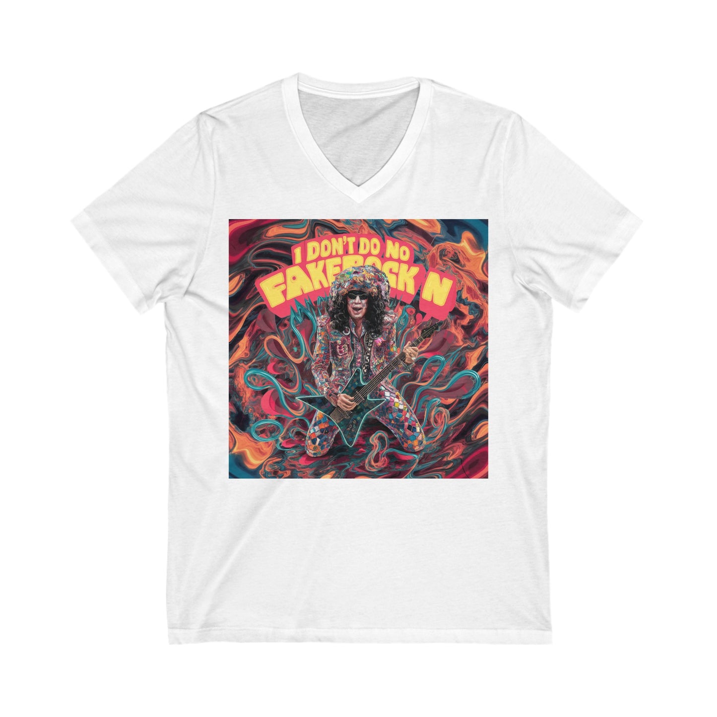 Unisex Jersey Short Sleeve V-Neck Tee