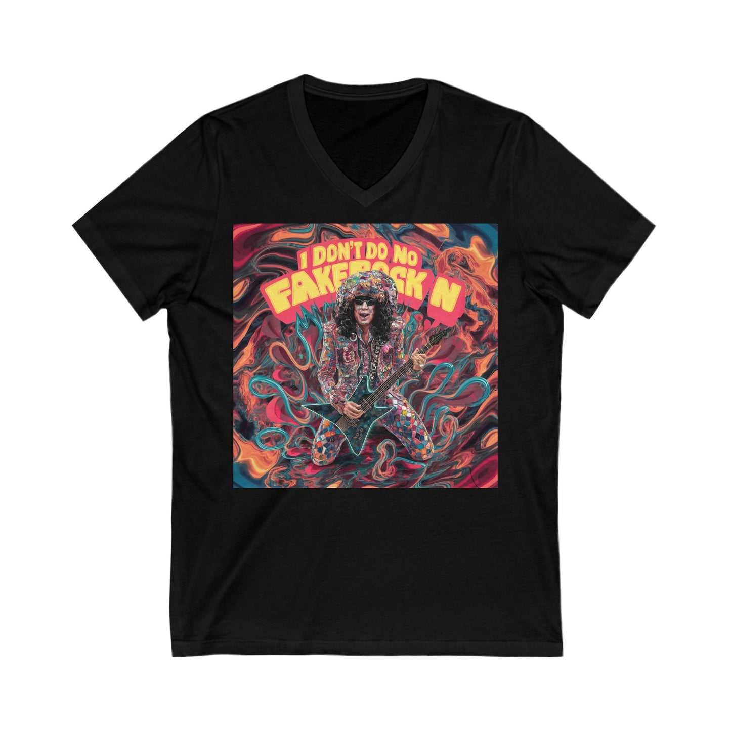 Unisex Jersey Short Sleeve V-Neck Tee