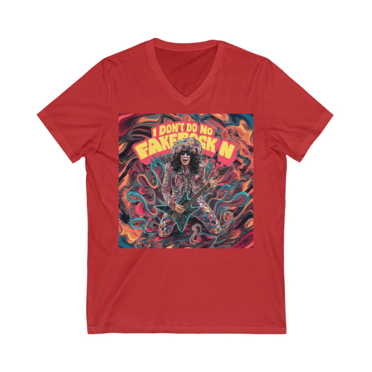 Unisex Jersey Short Sleeve V-Neck Tee