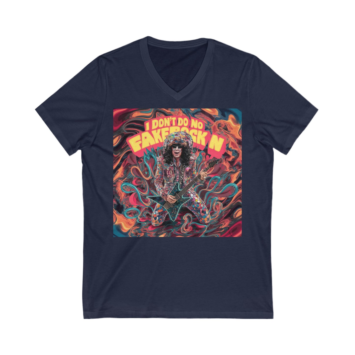 Unisex Jersey Short Sleeve V-Neck Tee