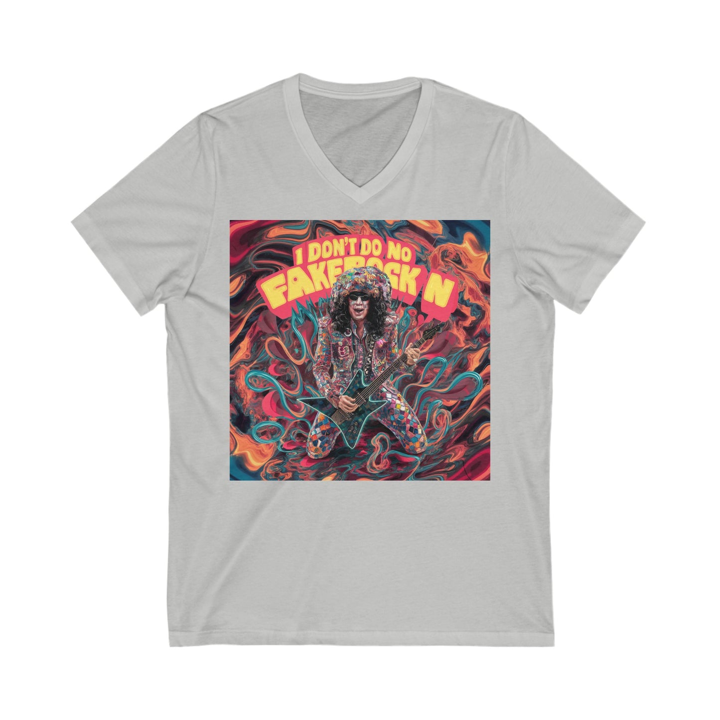 Unisex Jersey Short Sleeve V-Neck Tee