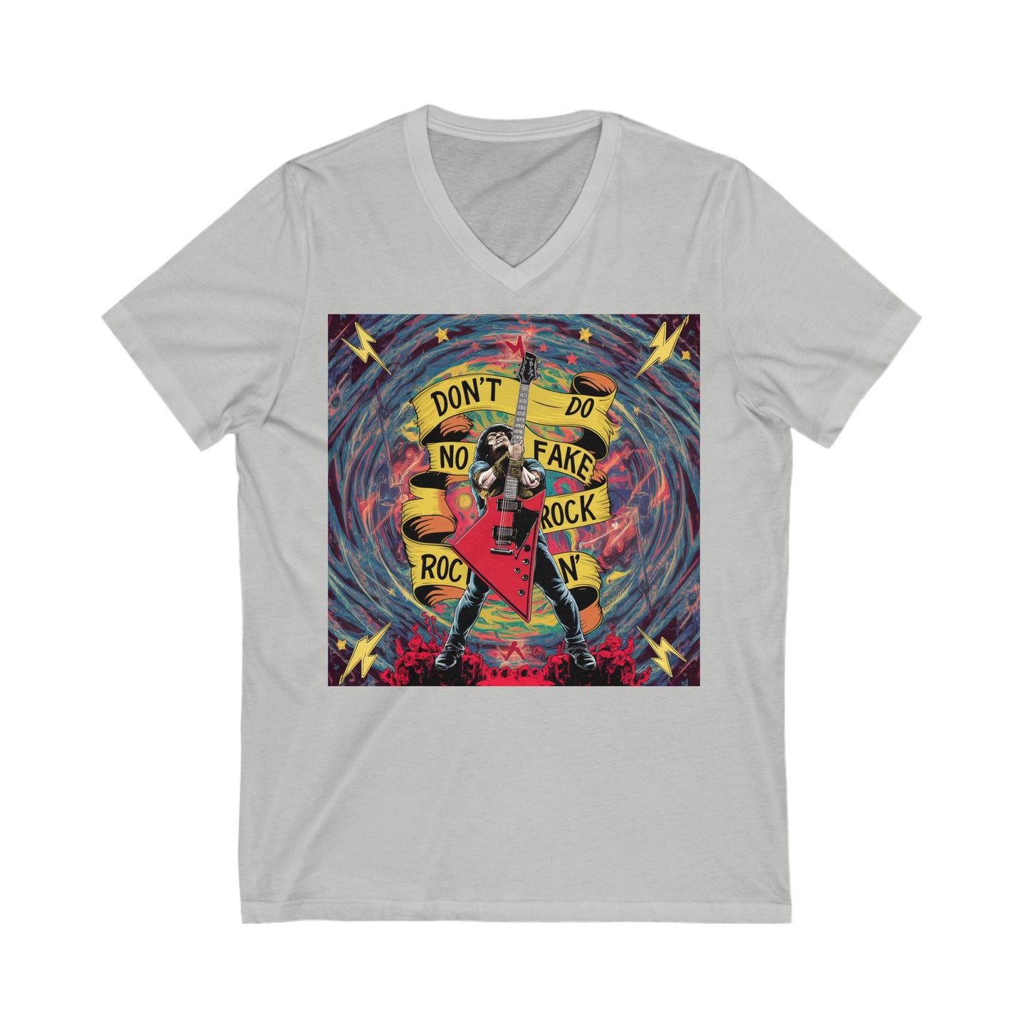 Unisex Jersey Short Sleeve V-Neck Tee