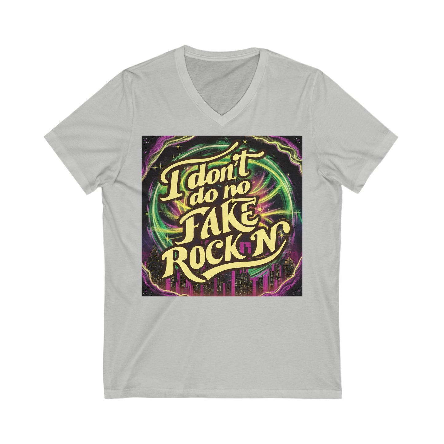 Unisex Jersey Short Sleeve V-Neck Tee